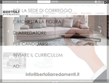Tablet Screenshot of bertoliarredamenti.it